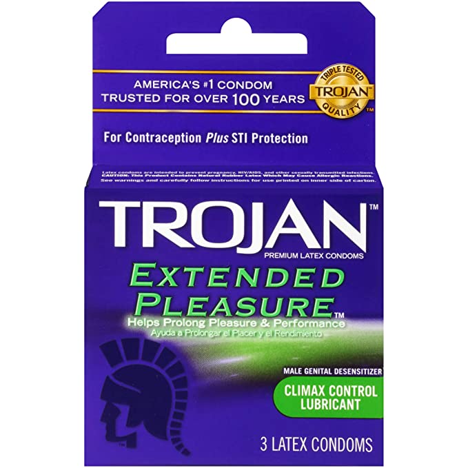Trojan Extended Pleasure Lubricated Condom