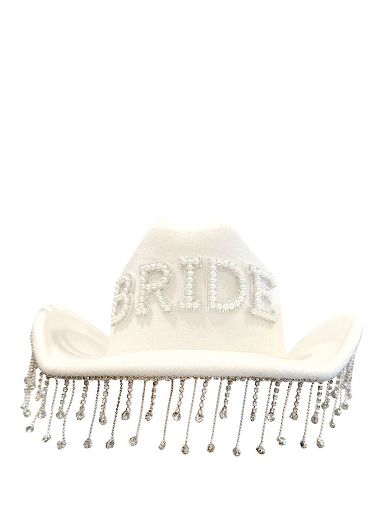 BRIDE RHINESTONE COWBOY HAT