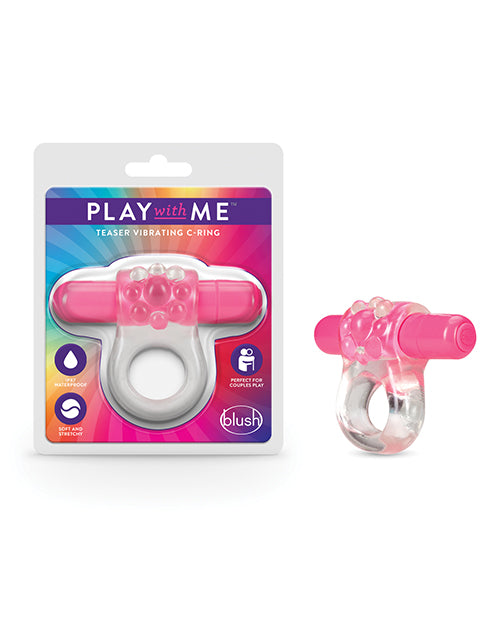 Blush Play With Me Teaser Vibrating C Ring – Pink **