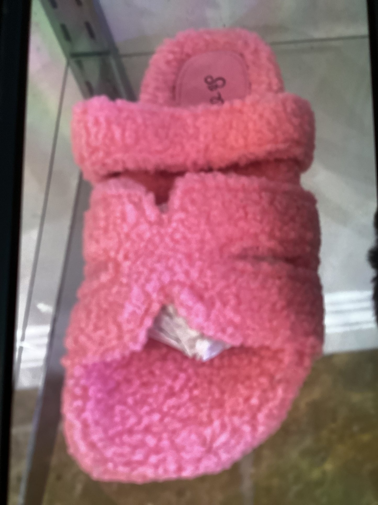 Fluffy Sandals Hot Pink