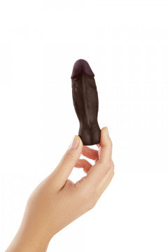 Shaft - Model B 4.3 Inch Liquid Silicone Bullet Vibrator - Mahogany