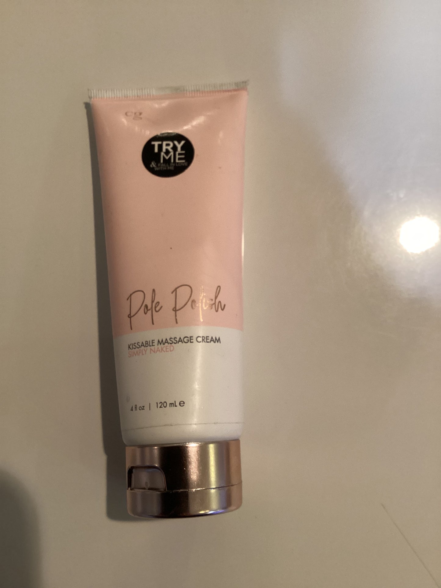 Pole polish kissable massage cream simply naked