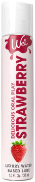 Wet Delicious Oral Play - Strawberry - Water based Flavored Lubricant 1 Oz