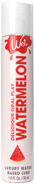 Wet Delicious Oral Play - Watermelon - Water based Flavored Lubricant 1 Oz