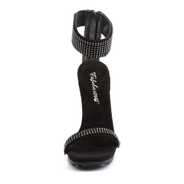 Pleaser Shoes Chic-40 SFA-RS/M Black Size 7