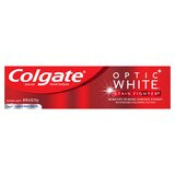 Colgate Optic White Stain Fighter Anticavity Fluoride Toothpaste, Clean Mint
