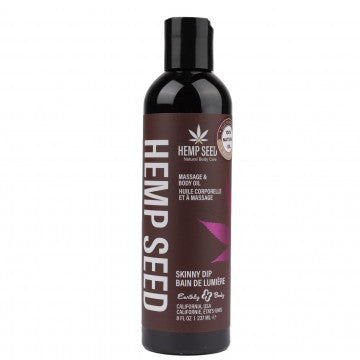 Hemp Seed Massage and Body Oil - Skinny Dip - 8 Fl. Oz./ 237ml