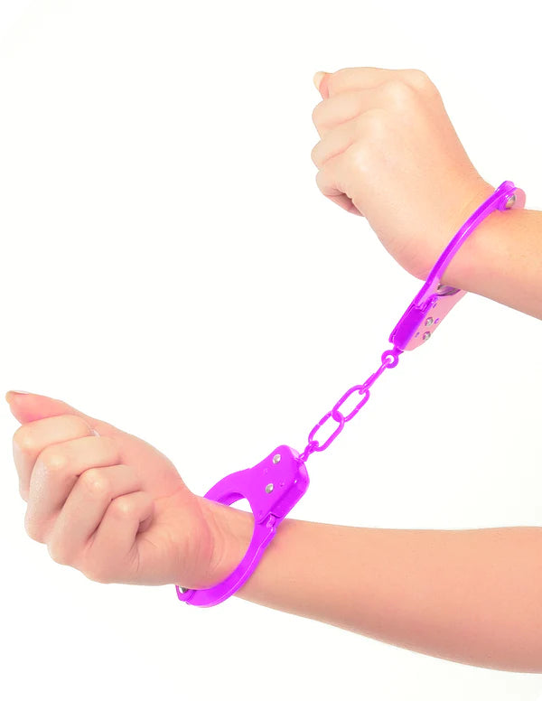 Neon Fun Cuffs Purple*