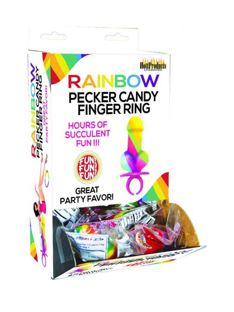 RAINBOW PECKER CANDY FINGER RING