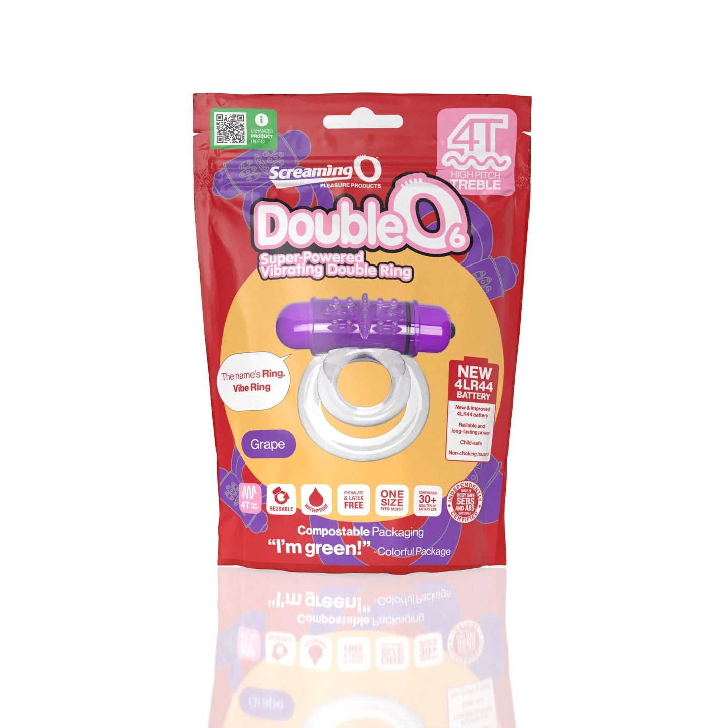 DOUBLE 06 VIBRATING DOUBLE RING - GRAPE