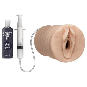 Squirt It - Squirting Pussy Stroker With Joy Juice - Vanilla **