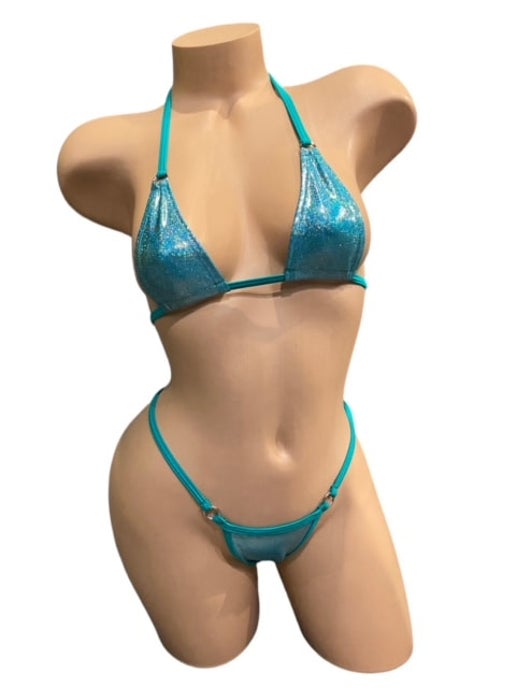 Sophie Teal Shimmer Two Piece Set
