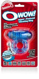 O Wow Vibrating Ring Blue **