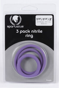 Spartacus Nitrile Cock Ring Purple **