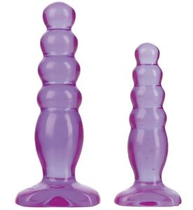 Crystal Jellies Anal Trainer Kit Purple - Beginner Butt Plug Probe **