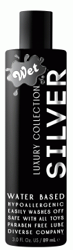 Wet Silver Water Based Luxury Lubricant - 3 Fl. Oz.