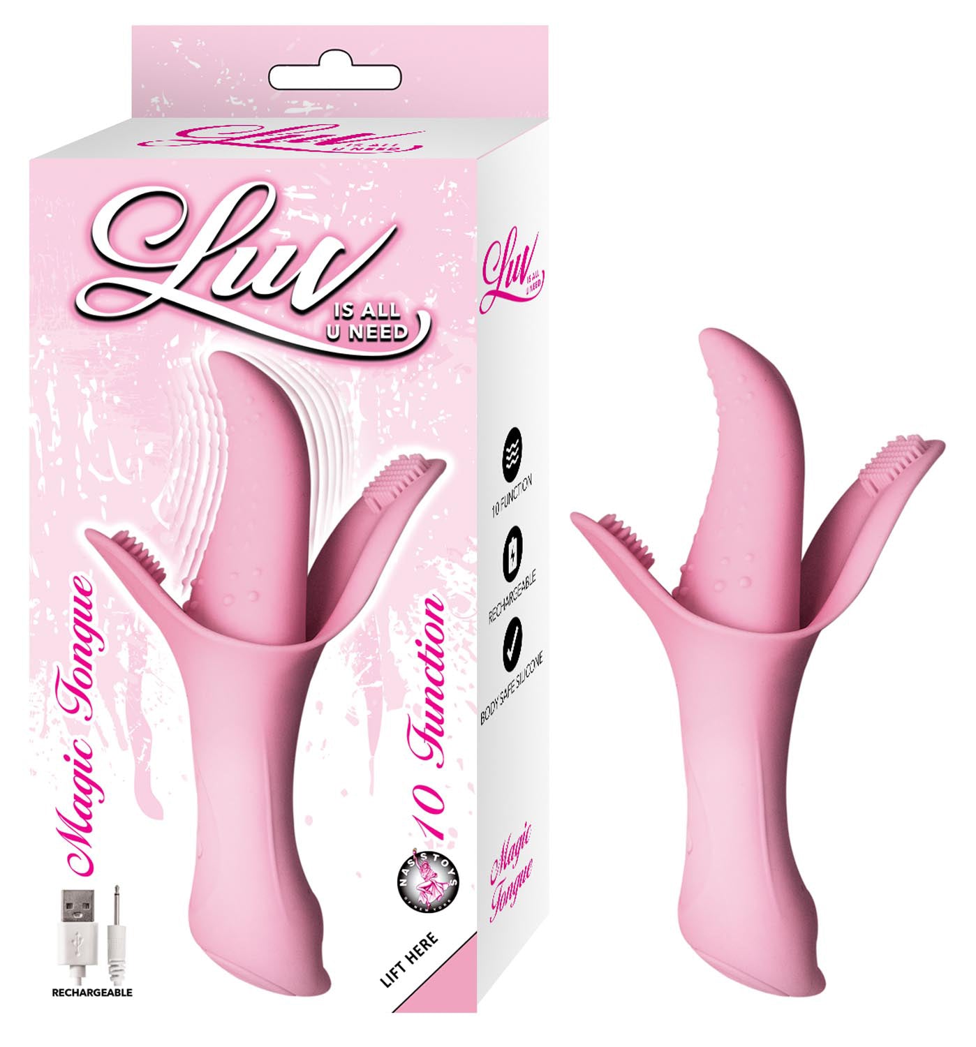 LUV MAGIC TONGUE-  Pink **