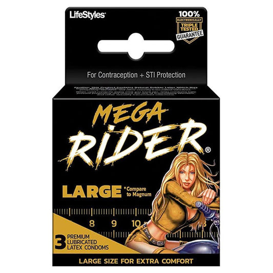 Lifestyles Mega Rider Large Condom