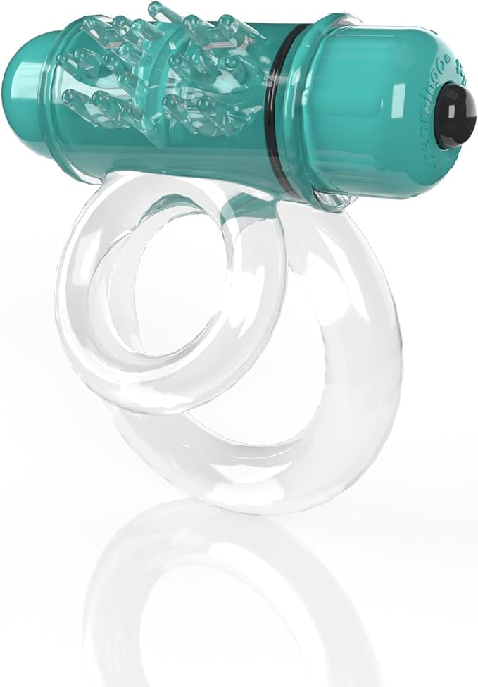 DOUBLE O6 VIBRATING DOUBLE RING - KIWI
