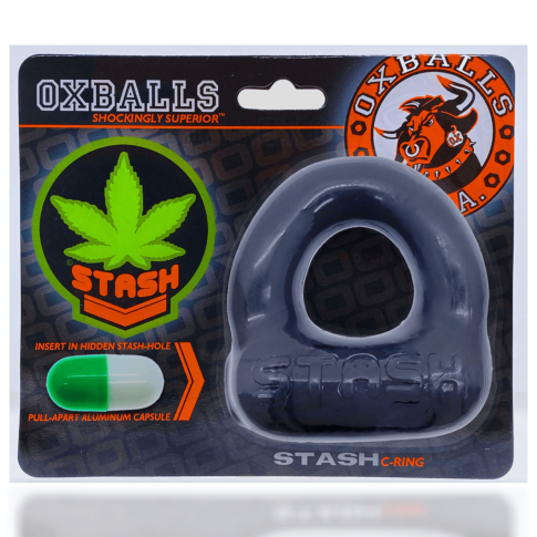 Oxballs Stash Pill Cockring Black **