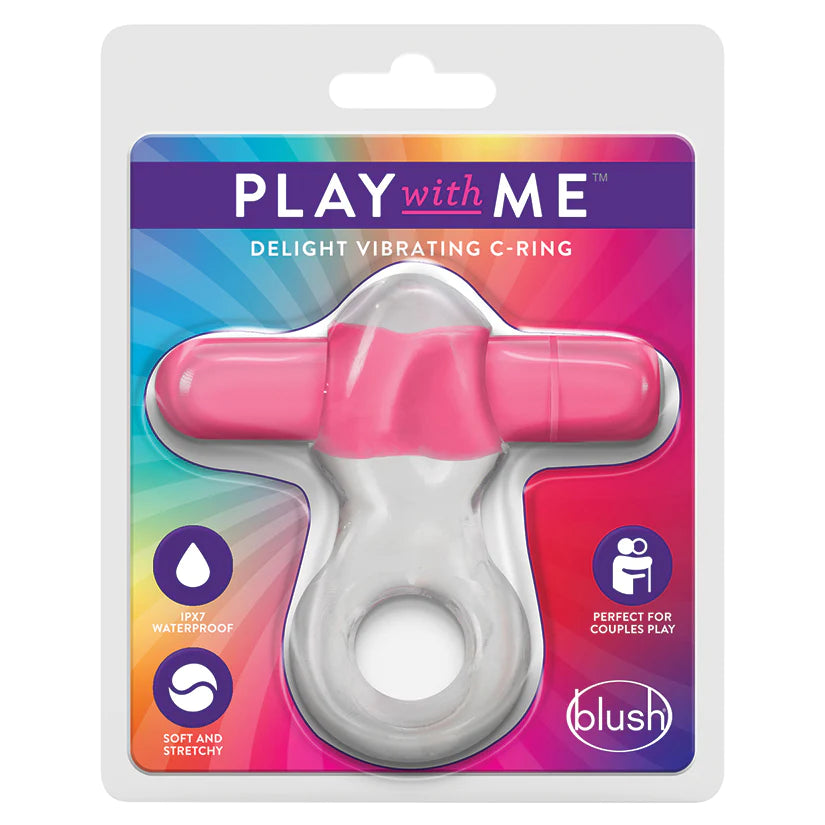 Play with Me Delight Vibrating C-Ring-Pink **