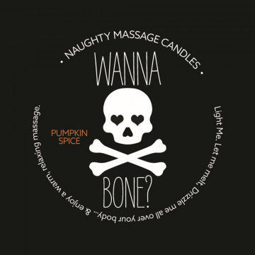 Naughty massage candle wanna bone