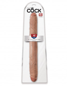 KING COCK 16” DOUBLE DILDO TAN