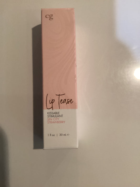 Lip tease kissable stimulant sin city strawberry