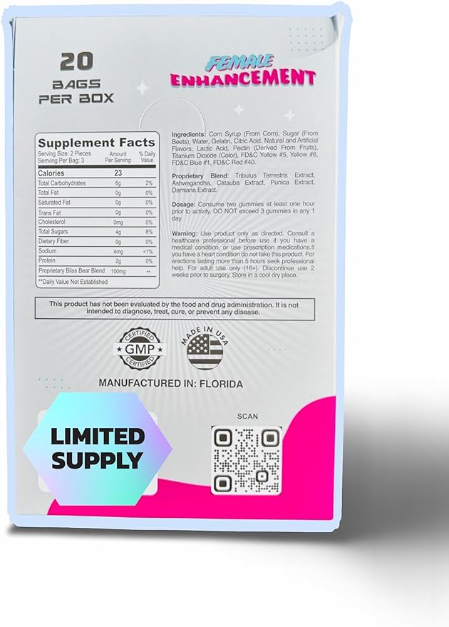 Bliss Bears Female Enhancement  Gummies
