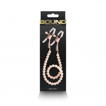 Bound - Nipple Clamps - Dc1 - Rose GolD