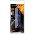 Stay Hard Silicone Double Loop Cock Ring-Blue