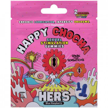Happy Chocha (Hers) - Sexual Stimulation Gummies - 2 Pcs Per Pouch