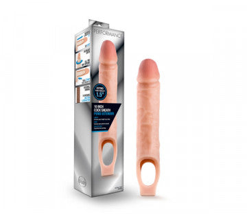 Performance - 10 Inch Cock Sheath Penis Extender - Vanilla