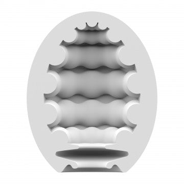 3 Pc Set Masturbator Egg - Riffle - Light Green