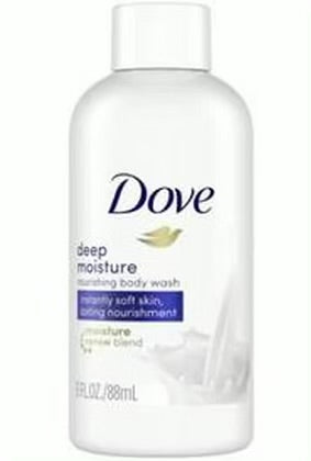 Dove Beauty Nourishing Body Wash Soap for Dry Skin - Deep Moisture - Travel Size - 3 fl oz