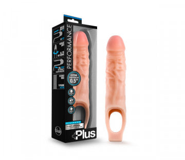 Performance Plus - 9 Inch Silicone Cock Sheath Penis Extender - Vanilla