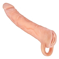 The Great Extender 2 In 1 Extender & Masturbator-White 8"