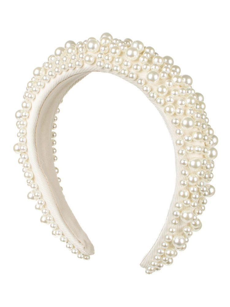PEARL HEADBAND - WHITE