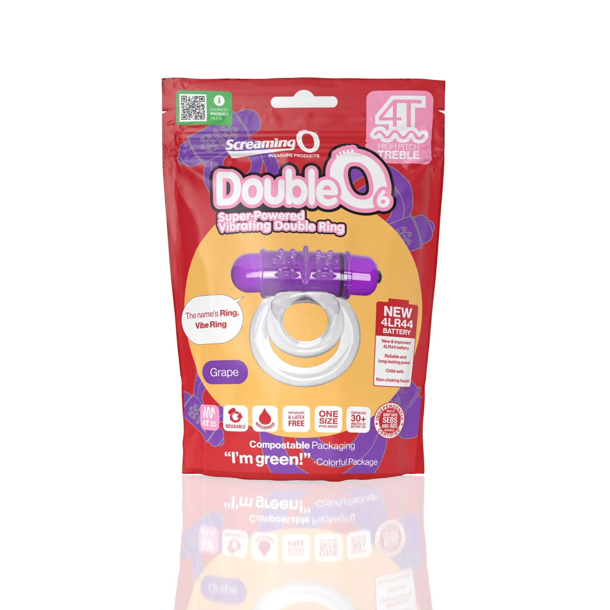 DOUBLE 06 VIBRATING DOUBLE RING - GRAPE