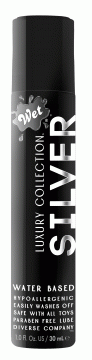 Wet Silver Luxury Water Based Lubricant - 1 Fl. Oz.