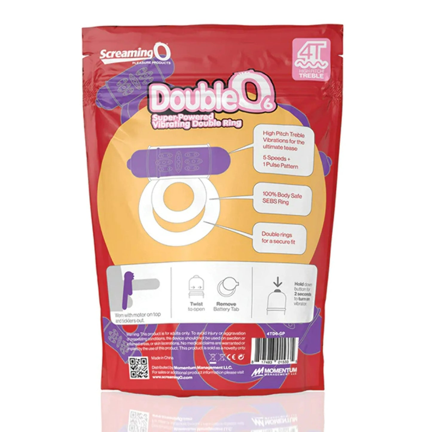 DOUBLE 06 VIBRATING DOUBLE RING - GRAPE