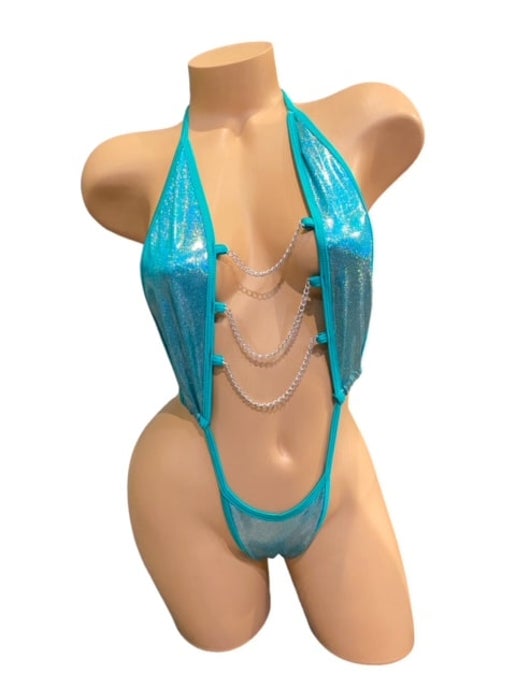Trina Teal Shimmer One Piece