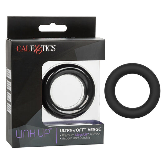 Cal Exotics Link Up Ultra-Soft Verge Black - Silicone Penis Cock Ring **