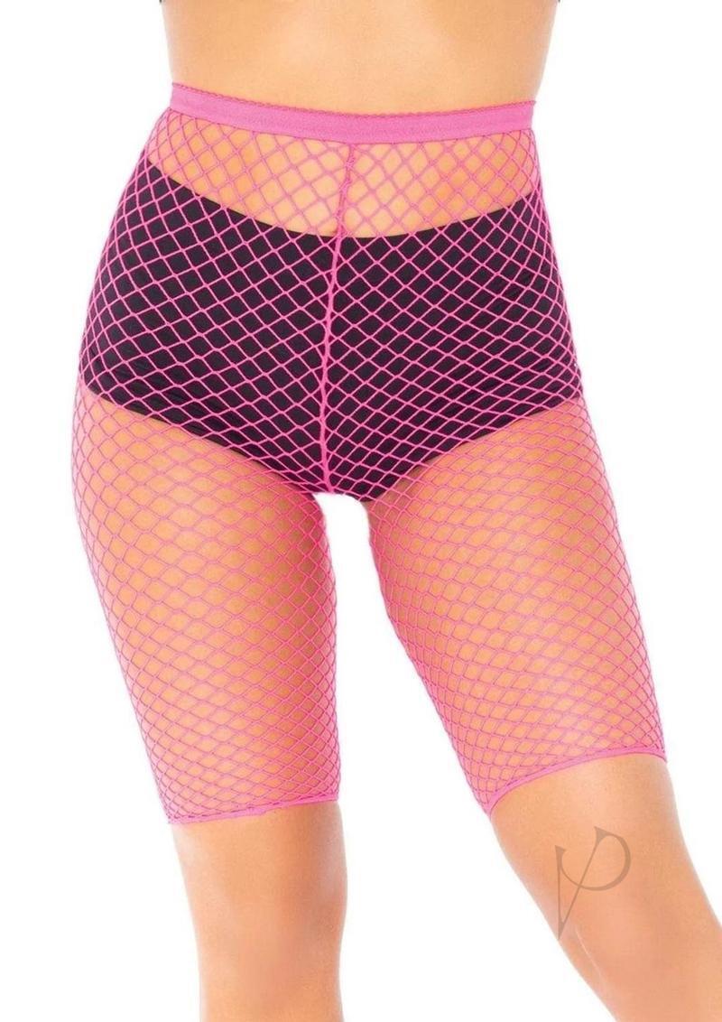Industrial Net Biker Shorts NEON PINK