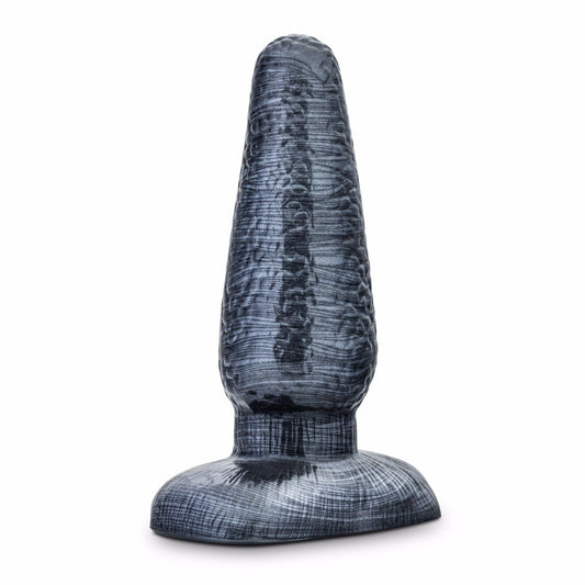 Blush JET The Plug Black - 5" Textured Intermediate Anal Plug Butt Probe **