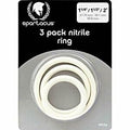 Spartacus Nitrile Cock Ring Set - White **