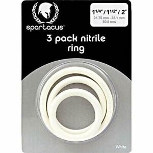 Spartacus Nitrile Cock Ring Set - White **