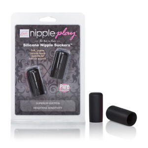 Nipple Play Silicone Nipple Suckers - Black **