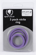 Spartacus Nitrile Cock Ring Purple **