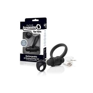 Screaming O My Secret Bullet and Ring for Him - Black **